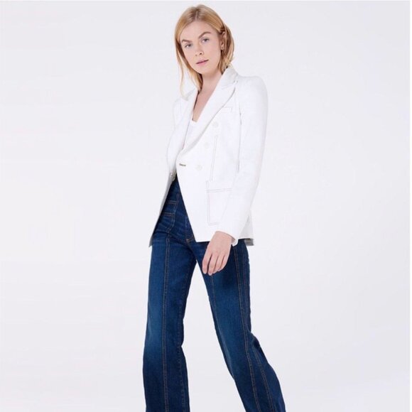Veronica Beard Cosmo Dickey Jacket in White - Picture 1 of 11
